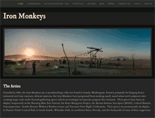 Tablet Screenshot of ironmonkeyarts.org